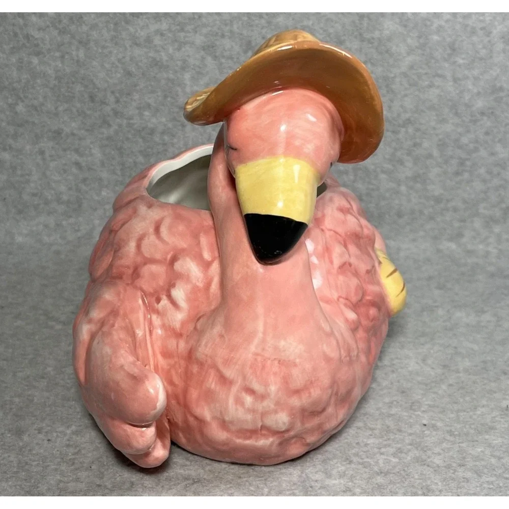 Blue‎ Sky Flamingo Ceramic Planter Heather Goldminc Succulent Cachepot Coastal